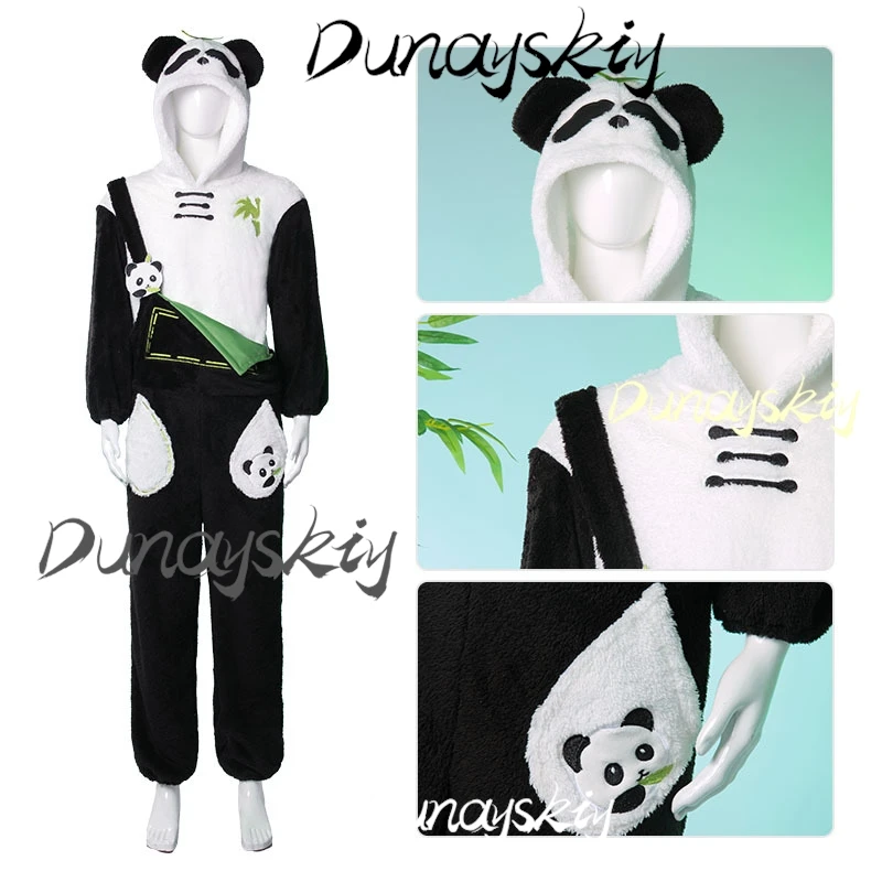 Anime Love Sylus Panda pijamas de felpa Cosplay disfraces de espacio profundo Cos trajes para mujer hombre fiesta de Navidad personalizado