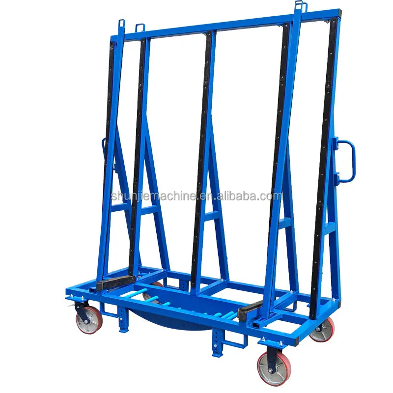 

Customizable L-shape Structure Heavy Arc Circular Glass Turnover Transport Cart Suitable For Workshop And Manufacturing Factory