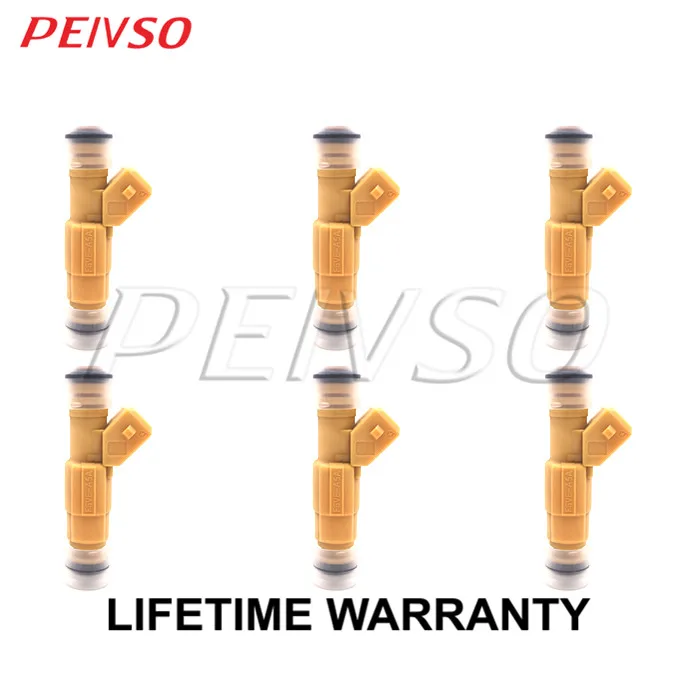 PEIVSO 6pca 0280155700 0280155710 F6VE-A5A FJ78 Fuel Injector For FORD&MERCURY CONTOUR / MYSTIQUE 2.0L 2.5L 4.6L 5.0L 6.8L