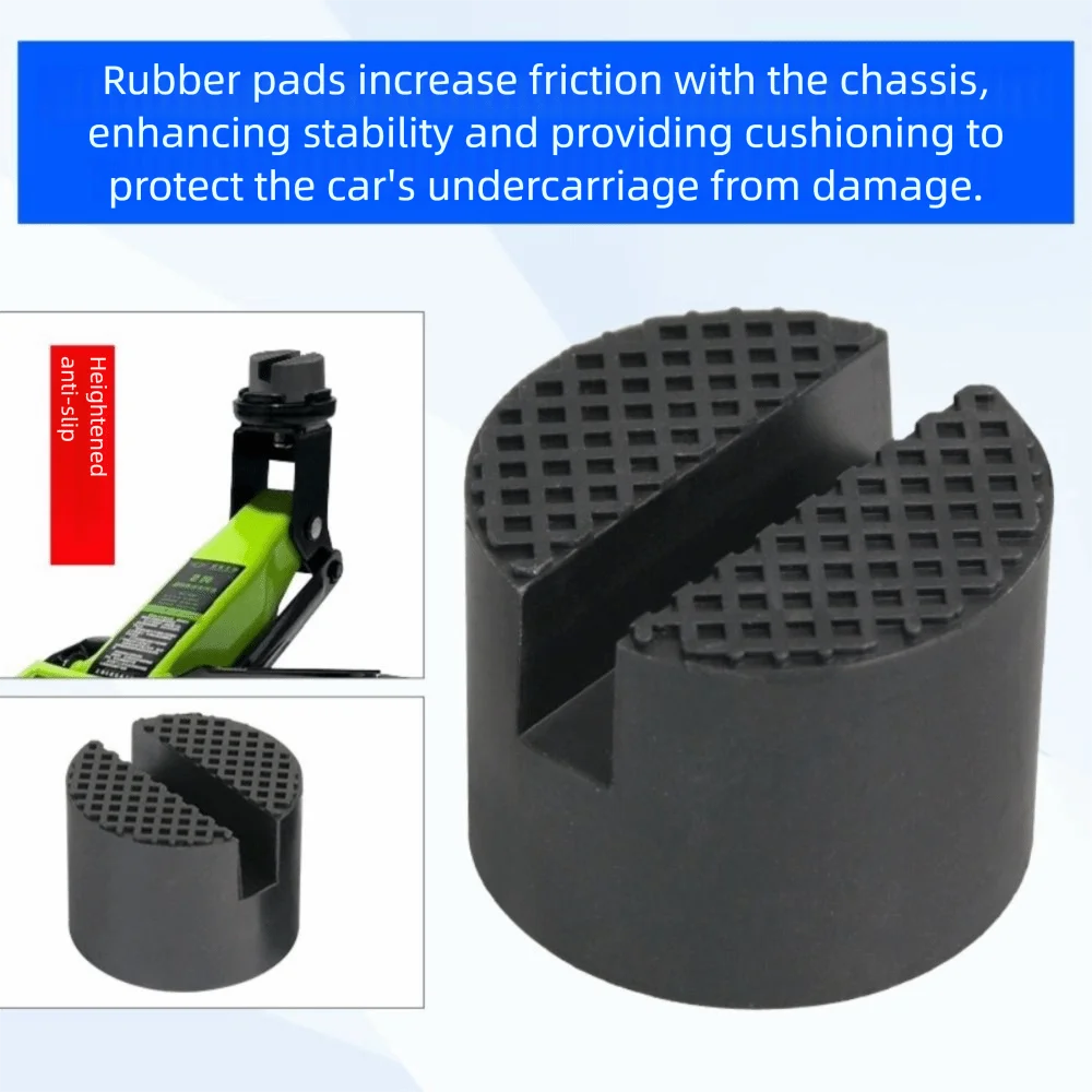 دائم سيارة جاك وسادة مطاطية مشقوق السكك الحديدية الهيدروليكية رفع وسادة مطاطية الطابق المقبس ارتداء مقاومة مشقوق جاك حامل الوسادة