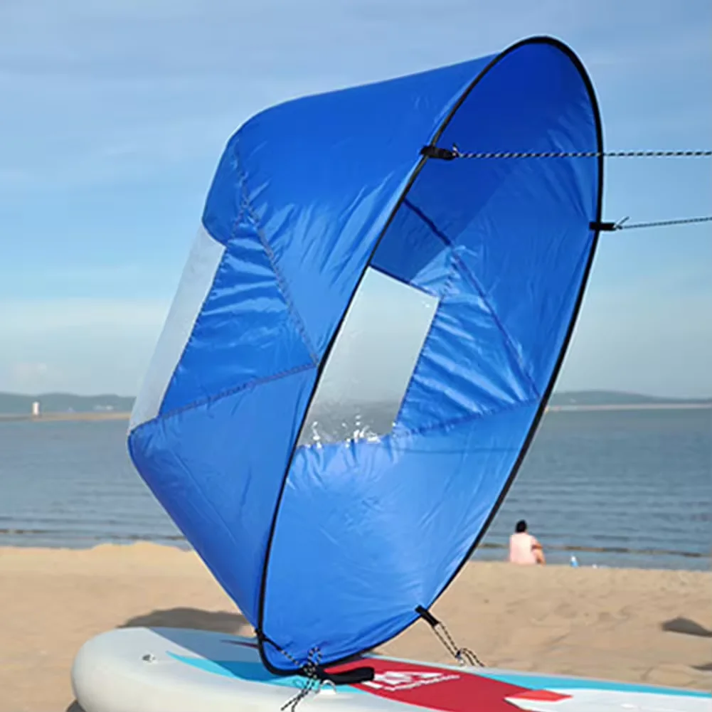 

Foldable Windsurfing Sea Kayak Wind Sail Transparent Window Kayak Sail for Stand Up Paddle Board