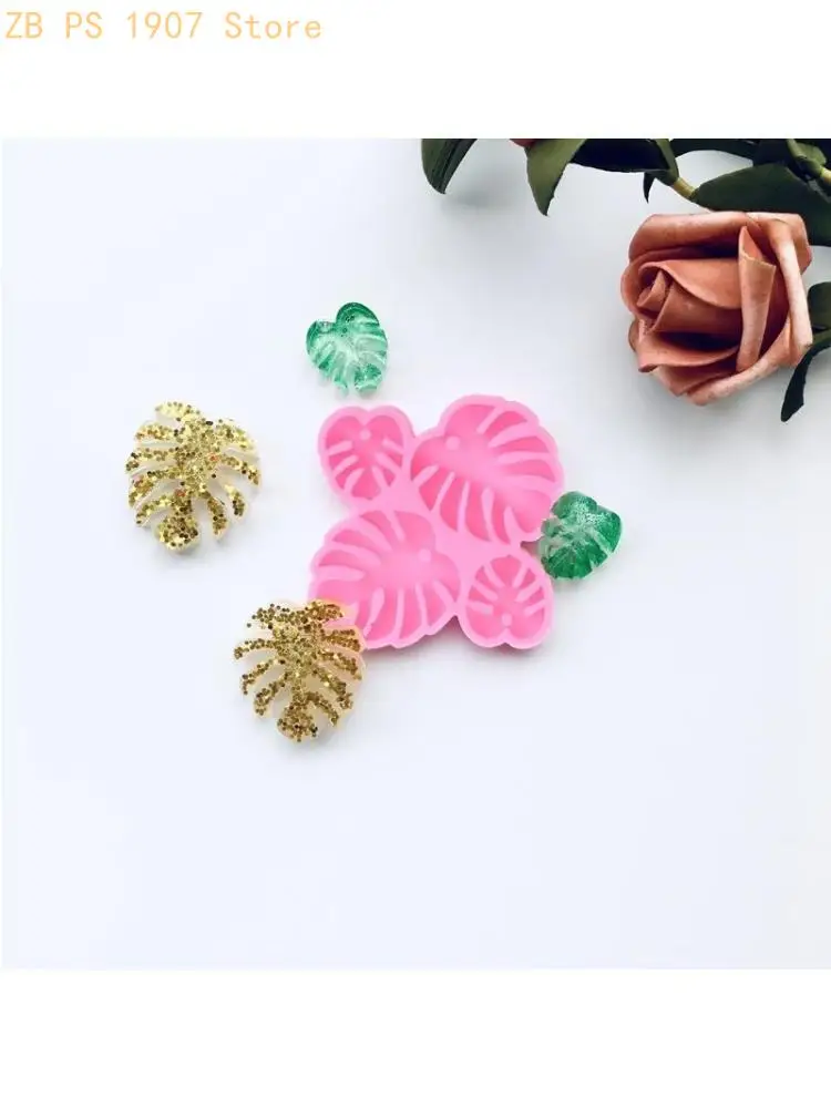 Resin Ear Studs Mold Resin Earrings Silicone Mold Serving Board Silicone Mold 55KA