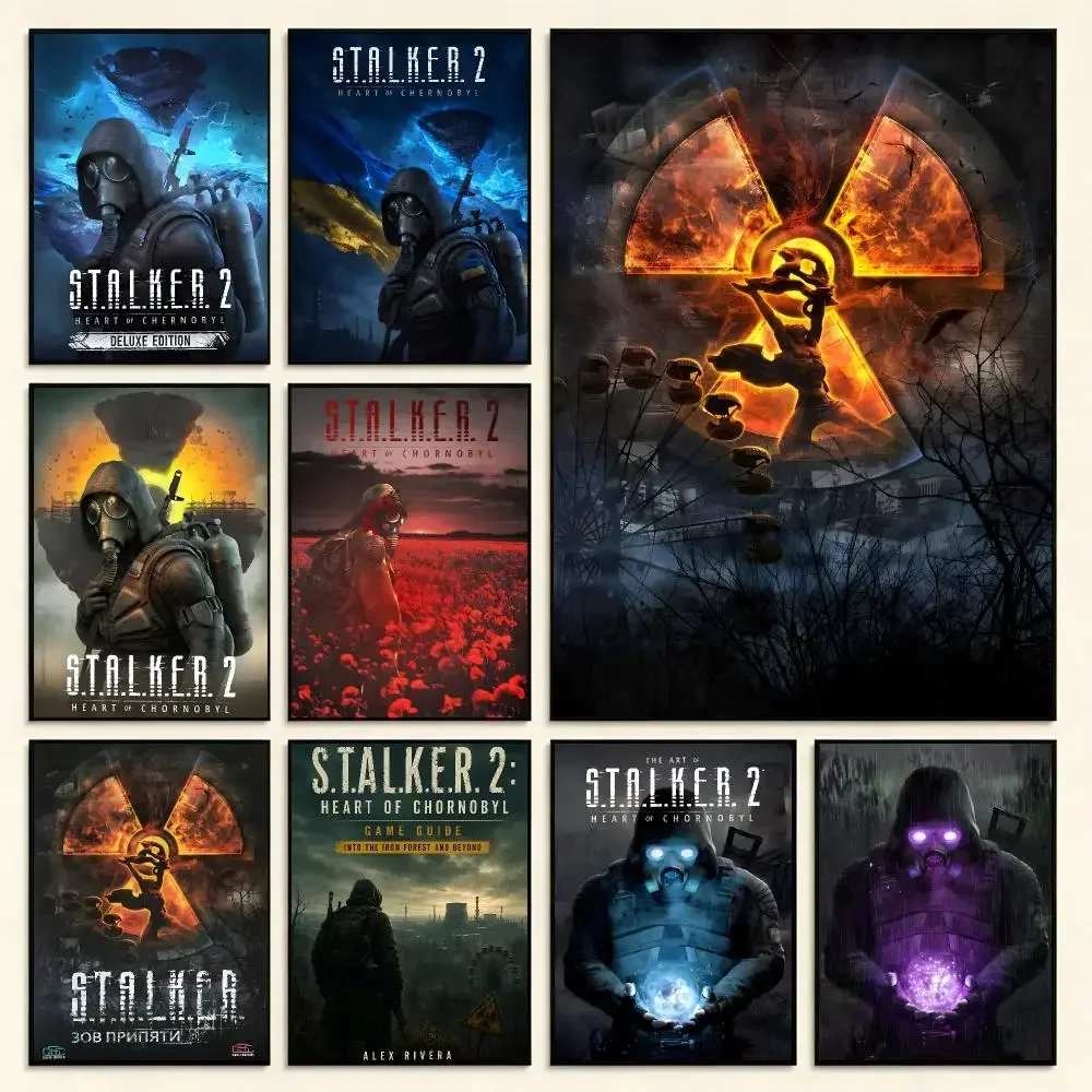 Survival Horror Game S.T.A.L.K.E.R. 2 Heart of Chornobyl Poster Digital Solvent Print Waterproof PP Fade-Resistant Wall Art Room
