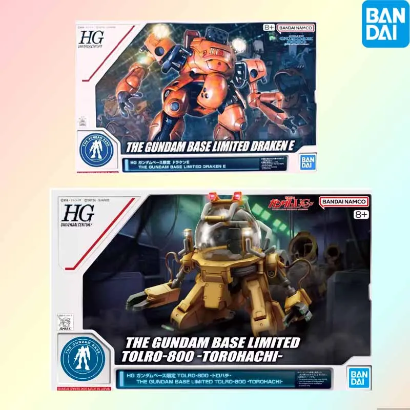 Oryginalny model do składania Bandai GUNDAM HGUC THEGUNDAM BASELMITED ORAKENE 1/144, figurka akcji z anime, zabawka kolekcjonerska.