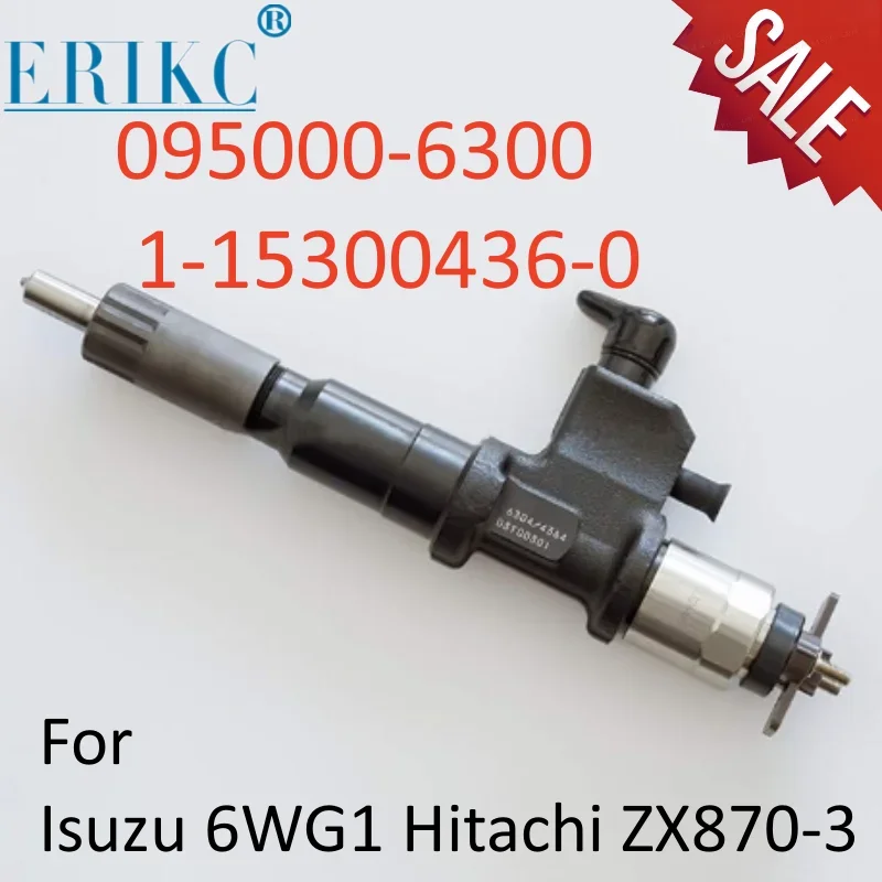 

095000-6300 Common Rail Fuel Injector Nozzle 1-15300436-0 New Fuel Injector For Isuzu 6WG1 Hitachi ZX870-3