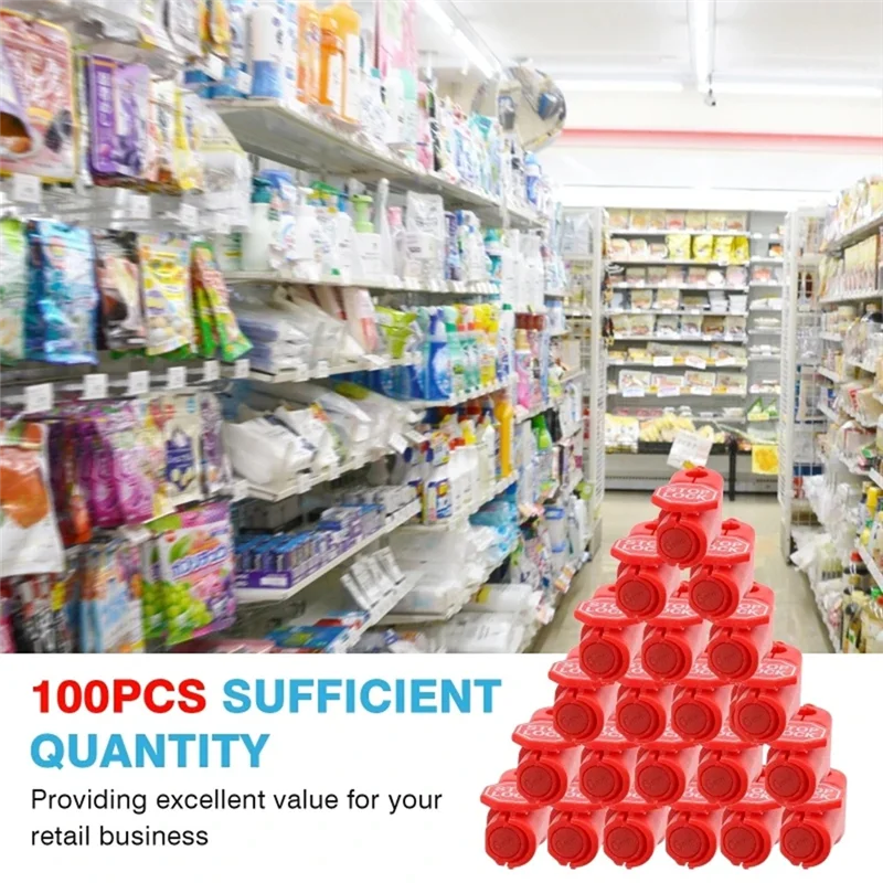 FAST-100Pcs 6Mm Anti-Theft Locks Device Retail Shop Supermarket Peg Hook Stop Lock Pegboard Safety Display Hook Lock