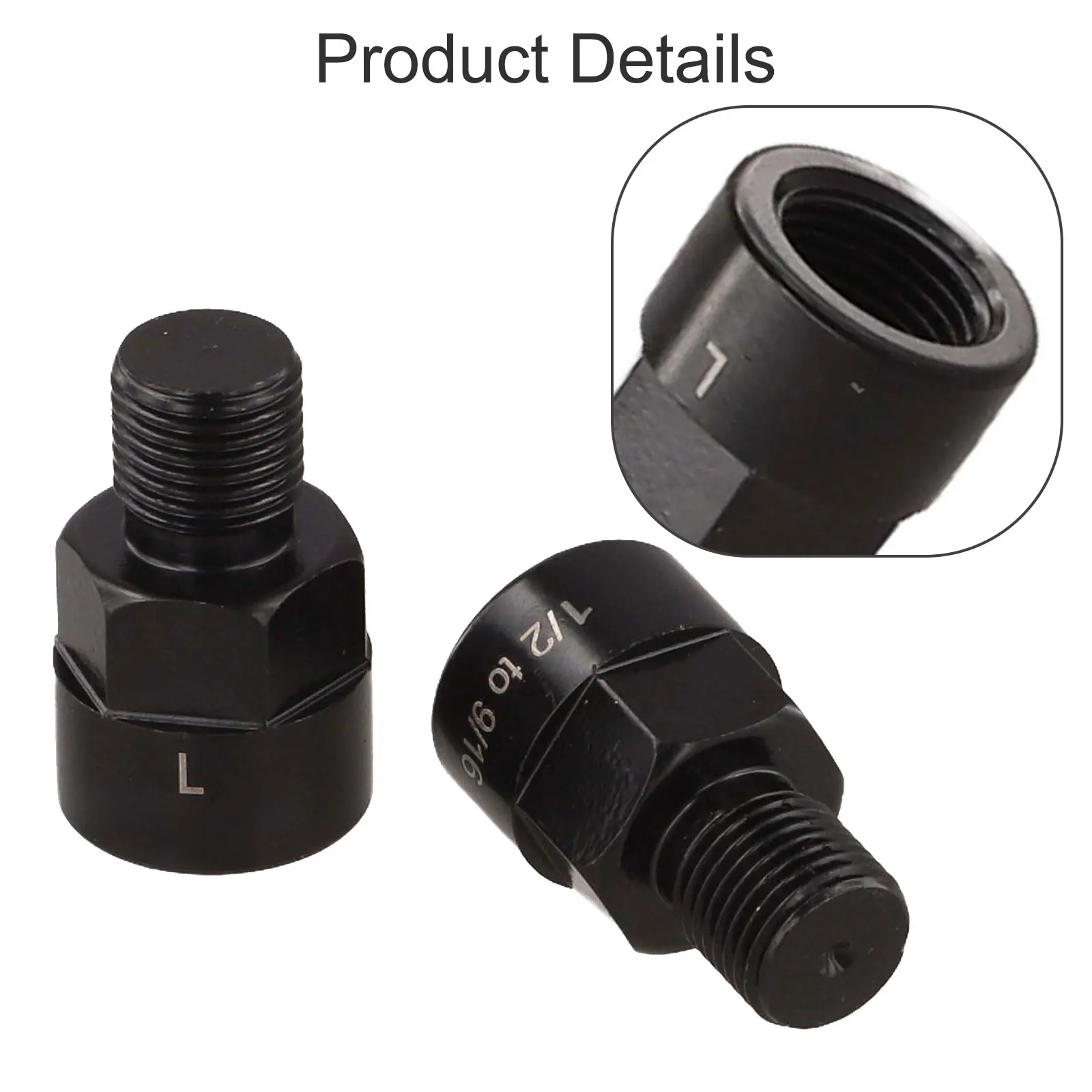 Bike Pedal Adapter Aluminum Alloy Fits 9/16 Inch Pedals 1/2 Inch Cranks Convert Bicycle Pedal Adapter Cycling Accessories