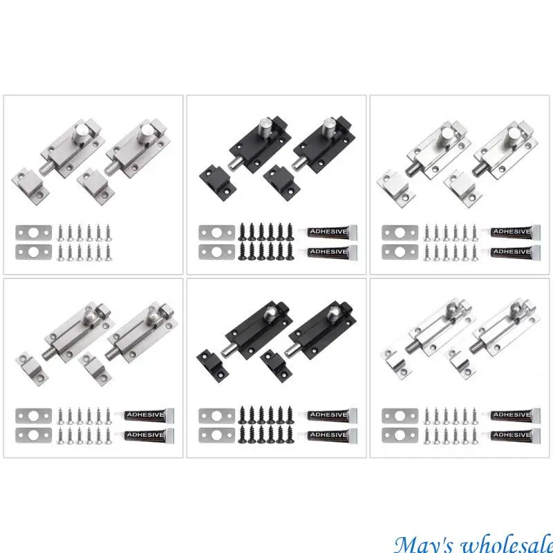 Stainless Steel Security Bolt or Door Cabinet Rustproof Heavy Type Fastener 448A