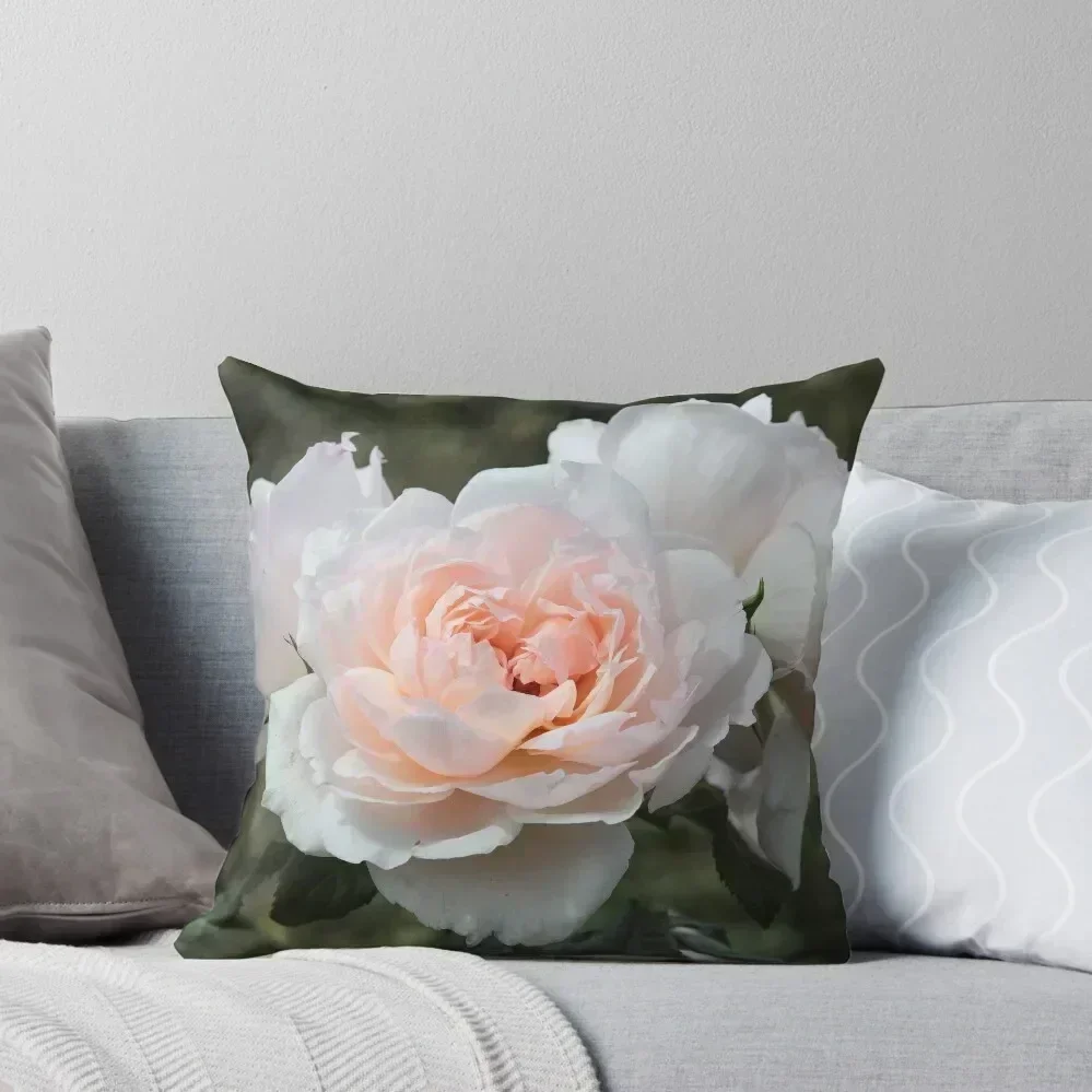 

English Rose - The Generous Gardener Throw Pillow Throw Pillow Covers Luxury Pillow Cover