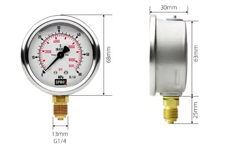 Latest Design Excavator Hydraulic Inspection Kit 5 Pressure Gauge 11 Fitting 12 Tee Set