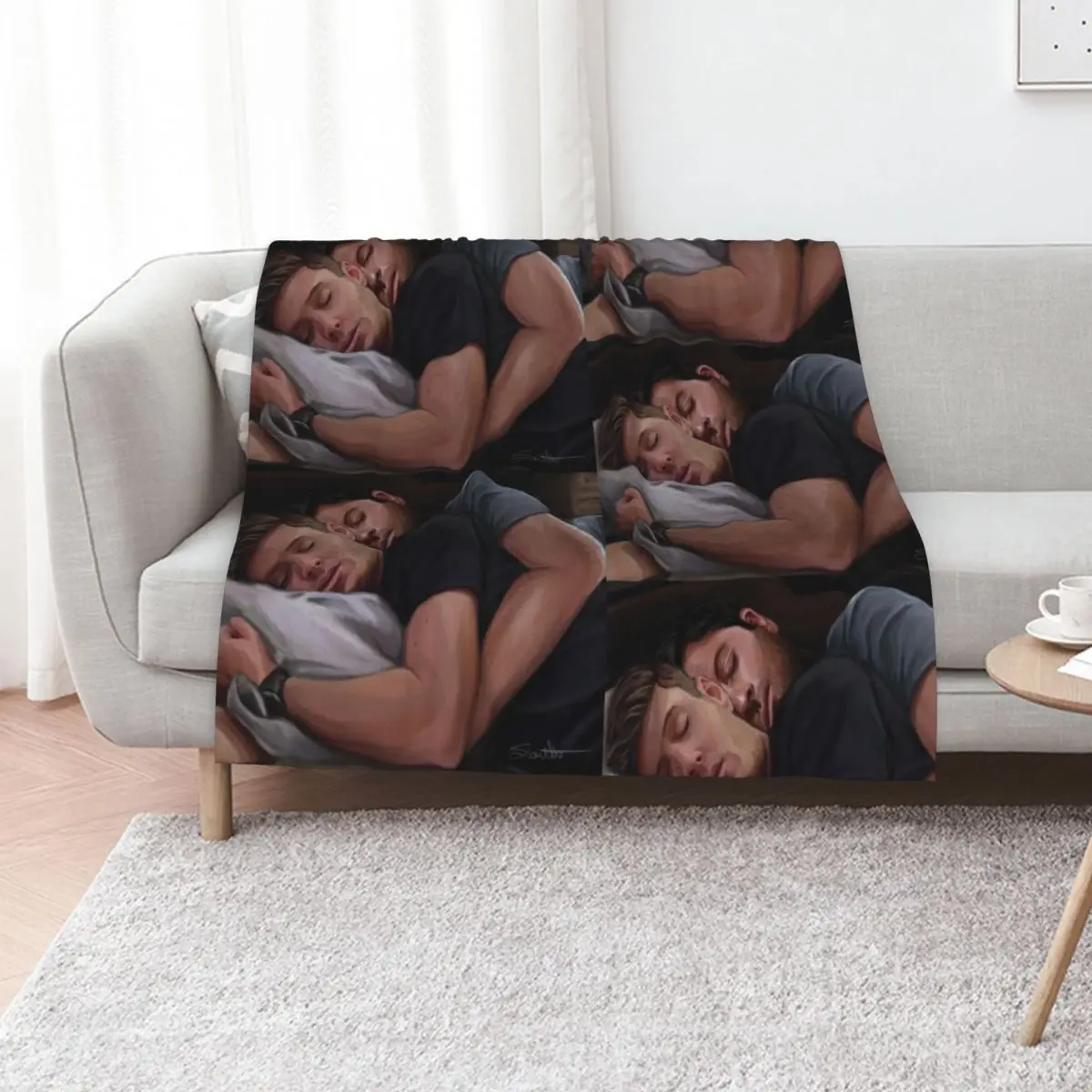 Destiel Cuddles 2 Throw Blanket blankets ands Loose Sofa Throw for babies Soft Beds funny gift Blankets