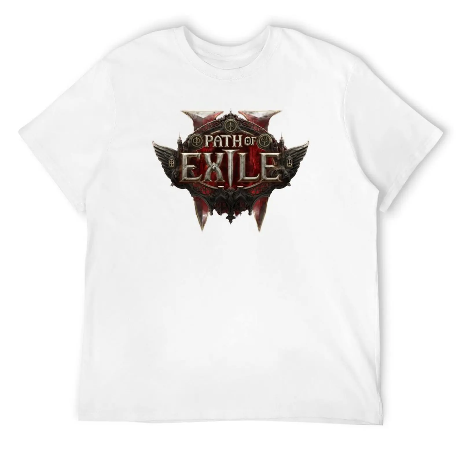 مسار المنفى 2 تي شيرت أسود لطيف بلايز أنيمي الاشياء عيد الحب الملابس تي شيرت للرجال القطن الجولة الرقبة رجالي التي شيرت طباعة