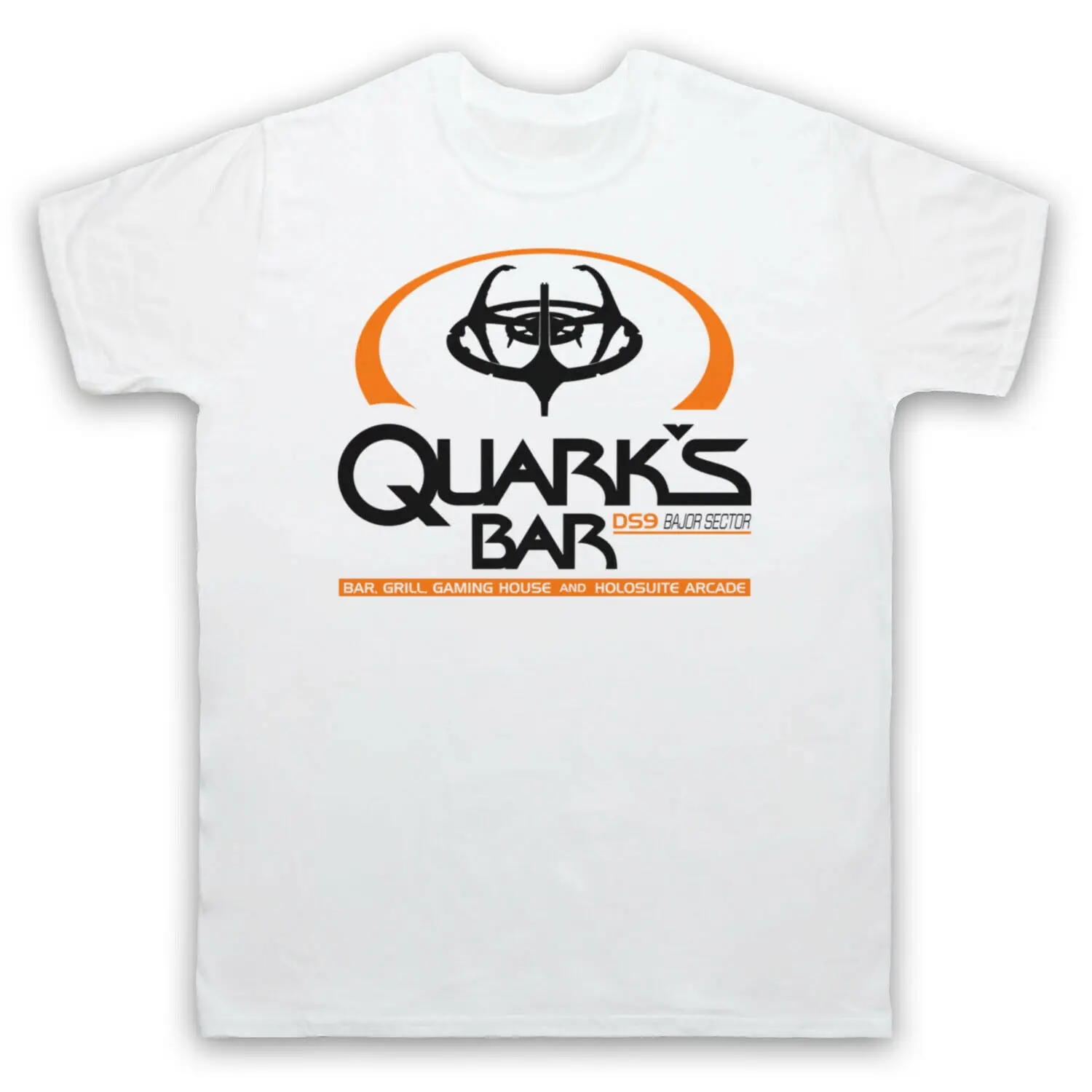 تي شيرت 2025 بيع جيدًا في الصيف تي شيرت قطني STAR TREK DEEP SPACE NINE DS9 QUARK'S BAR BAJOR