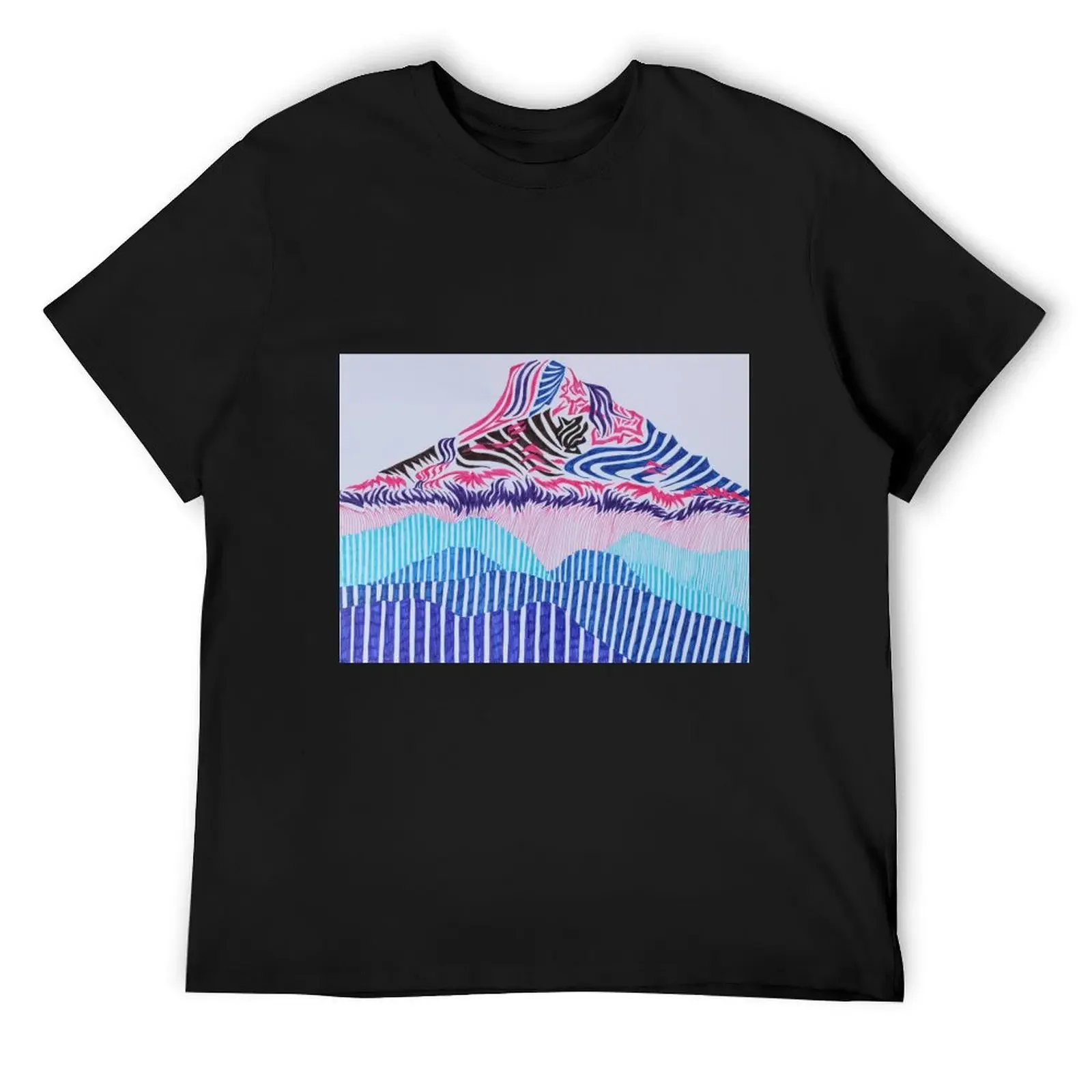 

Mt. Hood #2 T-Shirt Short sleeve tee heavyweights summer shirt shirts men
