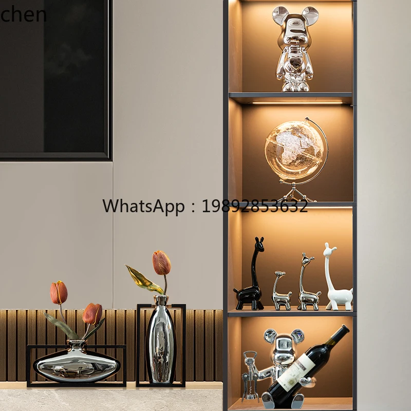 Living Room Decor Light Luxury High-end Home Accessories TV Cabinet Decoration Wine Cabinet Coffee Table Niche