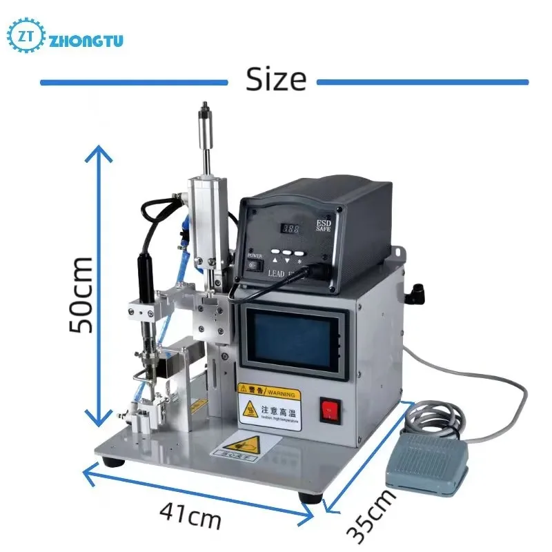 

2026High Production Semi-auto Soldering Machine for PCB Board USB Cable Resistor Semi-automatic Soldering for Power Cable