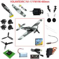 Volantexrc 761-17 FW190 400mm RC Airplane parts: Propeller  Servo horns Gear box Motor Receiver charger etc