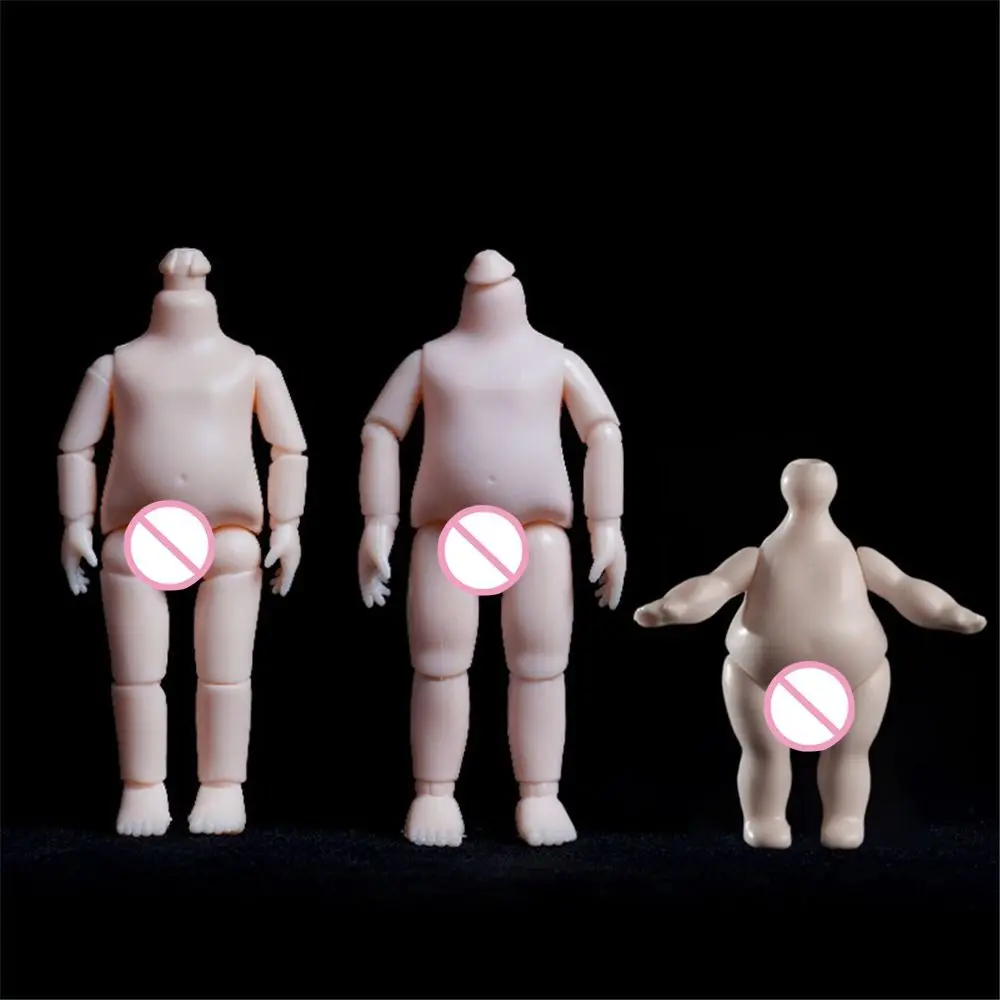 16cm Height 1/12 Doll Body Neck Can Be Twisted White Skin 1/12 Action Figure Body 6 Inch Jointed Dolls