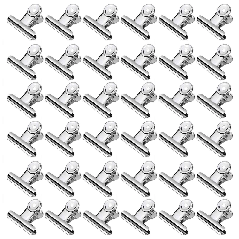 

2'' Metal Clamps 36pcs Hinge Clips for Tags Bags Home Office School Supplies Y3NC