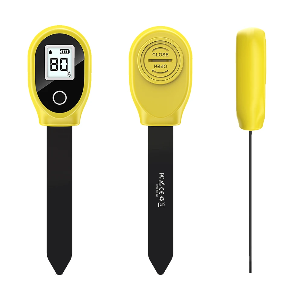 Soil Water Content Analyzer Meter Digital LCD Hygrometer Moisture Sensor Plant Water Monitor for Indoor & Outdoor Plants