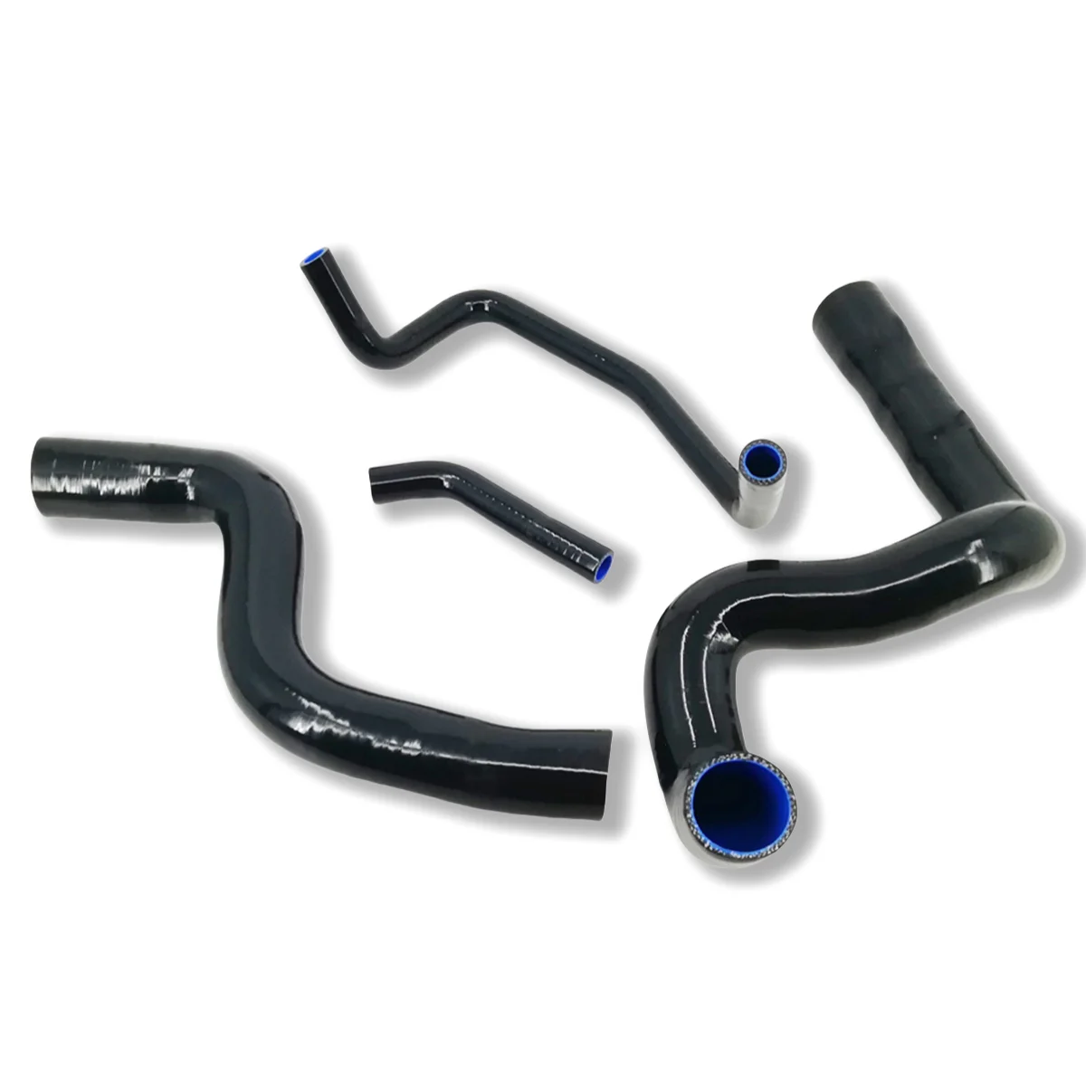 Tabung Selang Radiator Pendingin Silikon Hitam untuk PORSCHE 928 1978-1984 Atas & Bawah