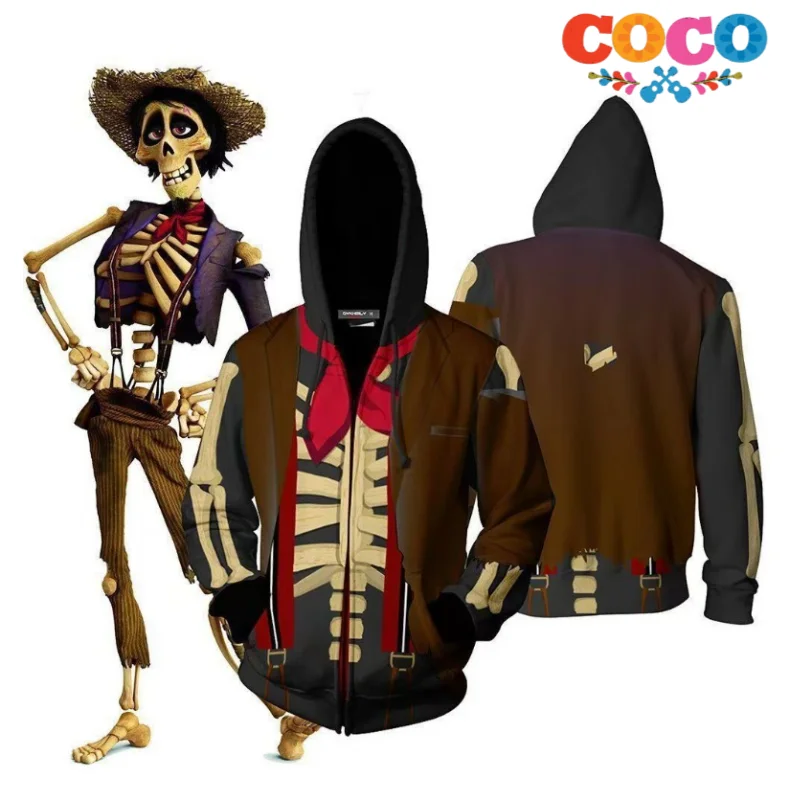 

New Coco Hector Rivera Miguel Riveras anime character merchandise Halloween party cosplay performance costume student hoodie