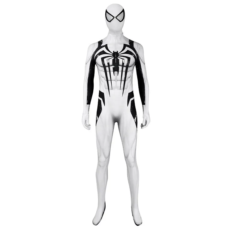 Mono de Cosplay antivenom de película, disfraz de Spiderman, traje Zentai, traje de Halloween, mono de fiesta