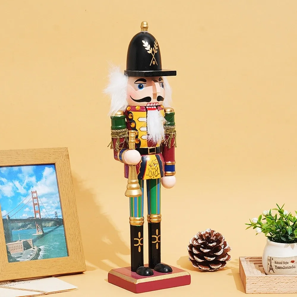 Christmas Ornament Christmas Nutcracker Figures Desktop Decor Home Decoration Nutcracker Ornament Cartoon Walnut Soldier Gifts