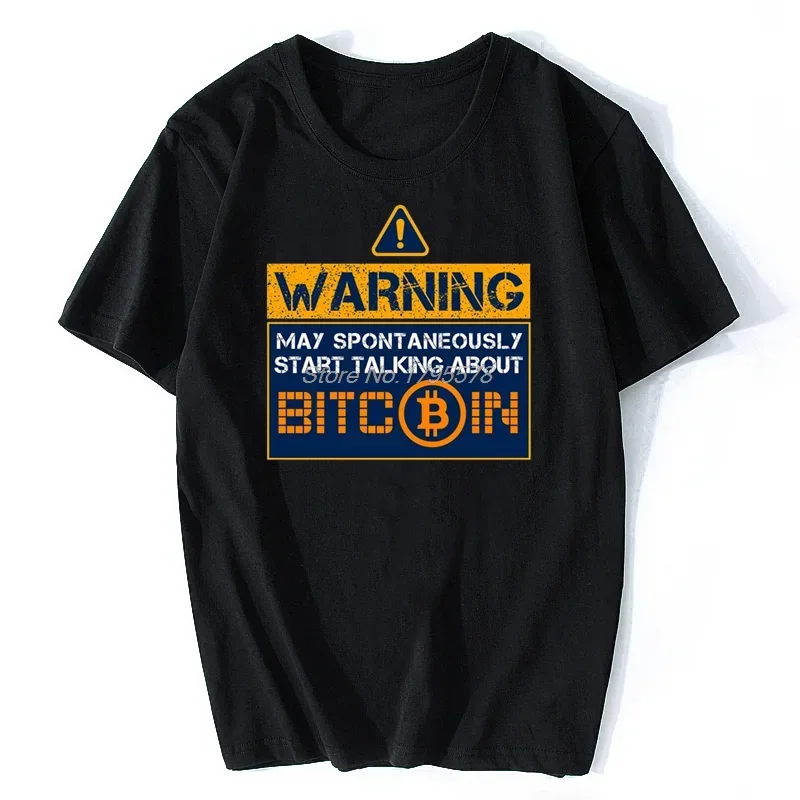 Fashion Offerts Clothes Bitcoin Is The Future Funny T Shirt Men Dogecoin Stocks The Coinfather T-Shirt Bitcoin Evolution Tshirt