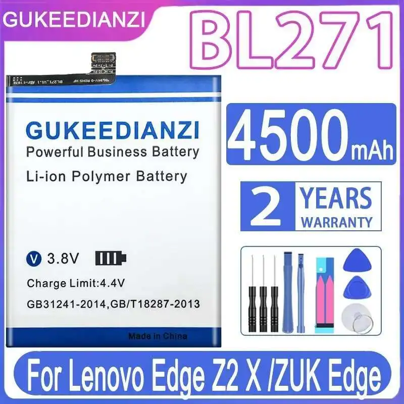 

For Lenovo Edge Z2 X Zuk Good Low-Temperature Performance High 4500Mah BL271 Mobile Phone Battery