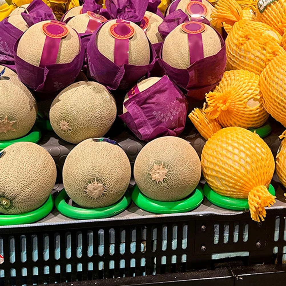 

15Pcs Fruit Base 13cm Nonskid Display Ring Stand Watermelon Holder Reusable ABS Material Picnic Home Use Fruits Base