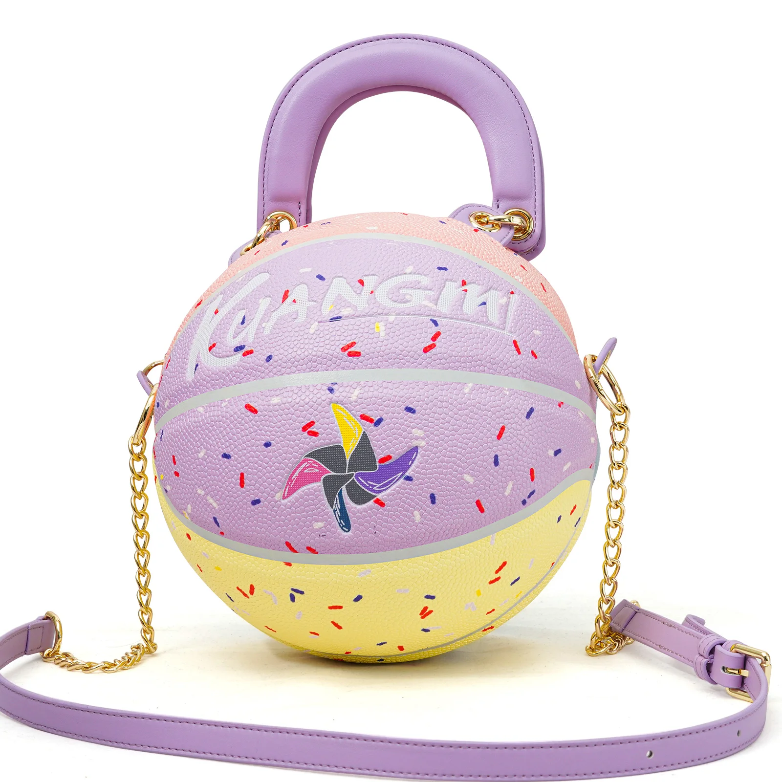 

Модная сумка через плечо в форме баскетбола Kuangmi — модный аксессуар для уличной одежды, вечеринок и повседневного стиля