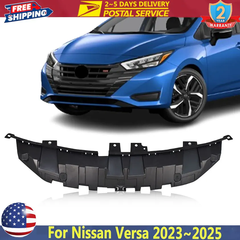 

Защитная защита переднего бампера для Nissan Versa 2023 2024 2025, передняя опора радиатора, панель, брызговик, защита от брызг под крышкой
