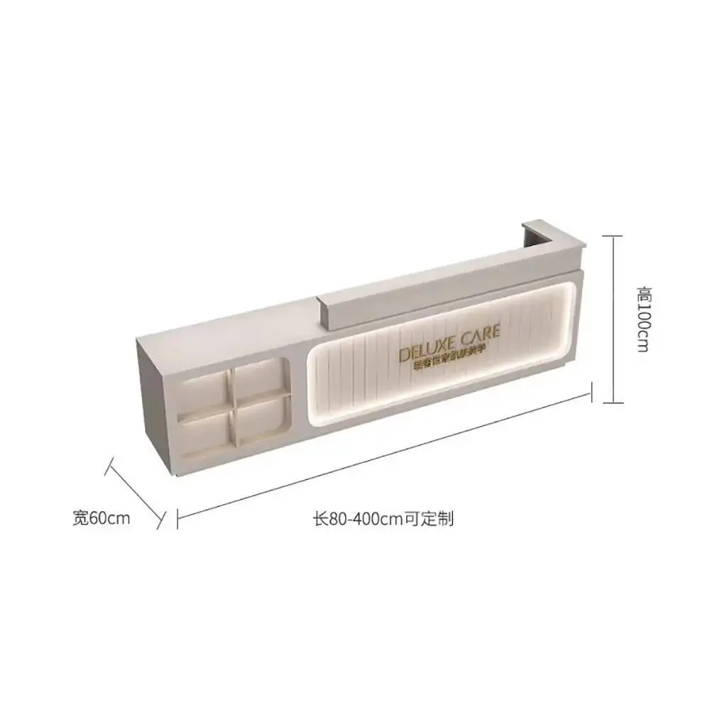 

Bar Fashion Cabinet Counter Modern Glamour Elegant Nordic Simple Reception Desks Aesthetic Unique Mostrador Commercial Furniture