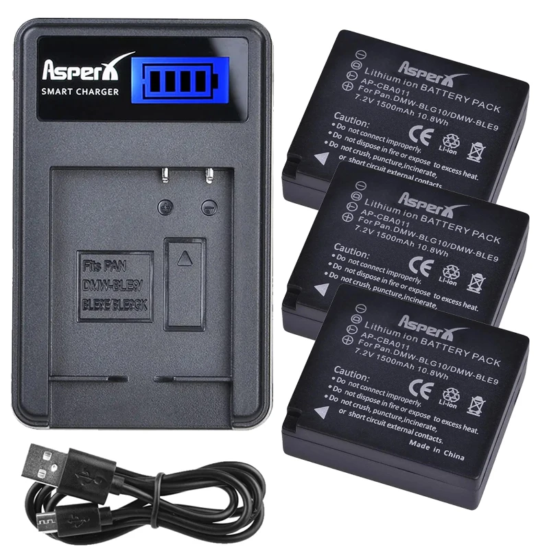 DMW-BLG10 Bateria DMW-BLG10E Battery + Charger for Panasonic DMW BLE9 BLG10 BLG10E Lumix TZ90 TZ100 GX80 DC-TZ90 LX100 TZ-80