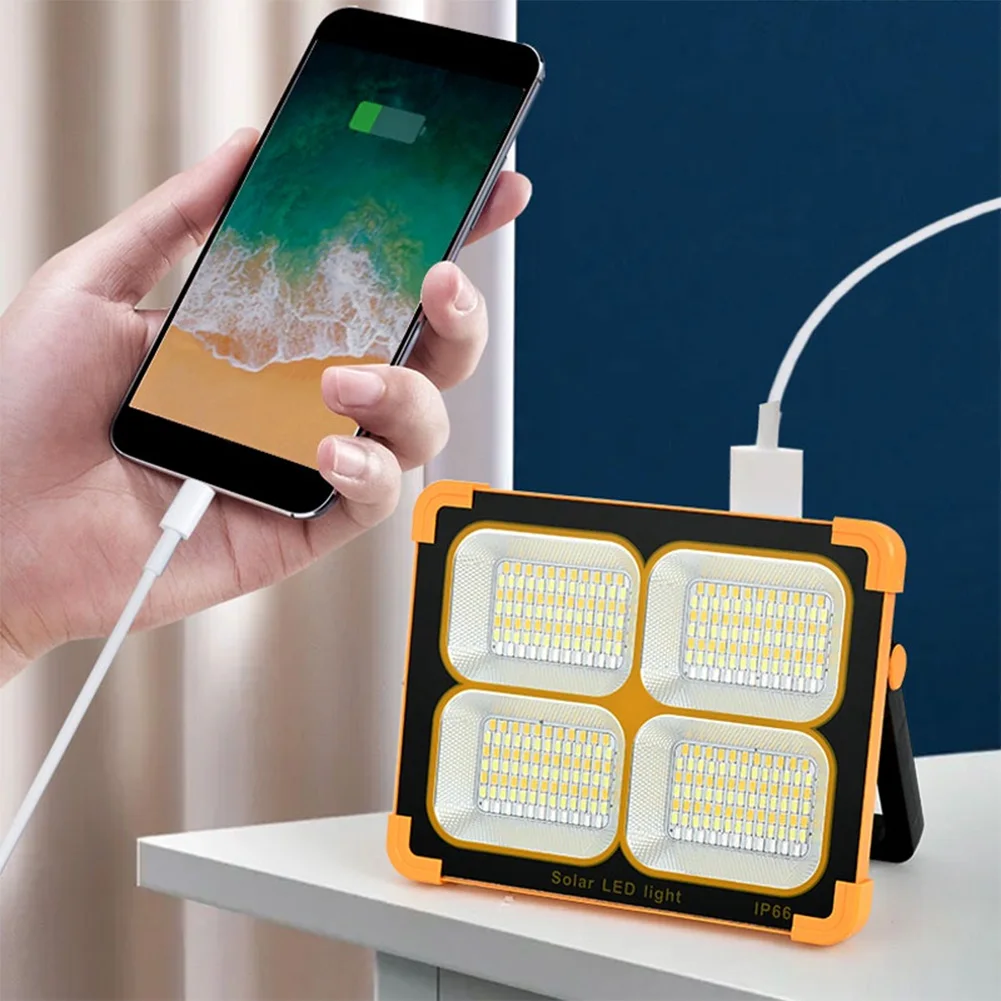 400w acampamento ao ar livre lâmpada portátil ip66 à prova dip66 água holofote usb recarregável ao ar livre de emergência led lâmpada de inundação lanterna acampamento