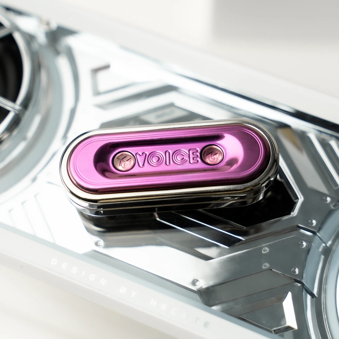 WMEDC VOICE poche mécanique métal Dense Segment pressage bout des doigts carte coulissante jouet de décompression de bureau