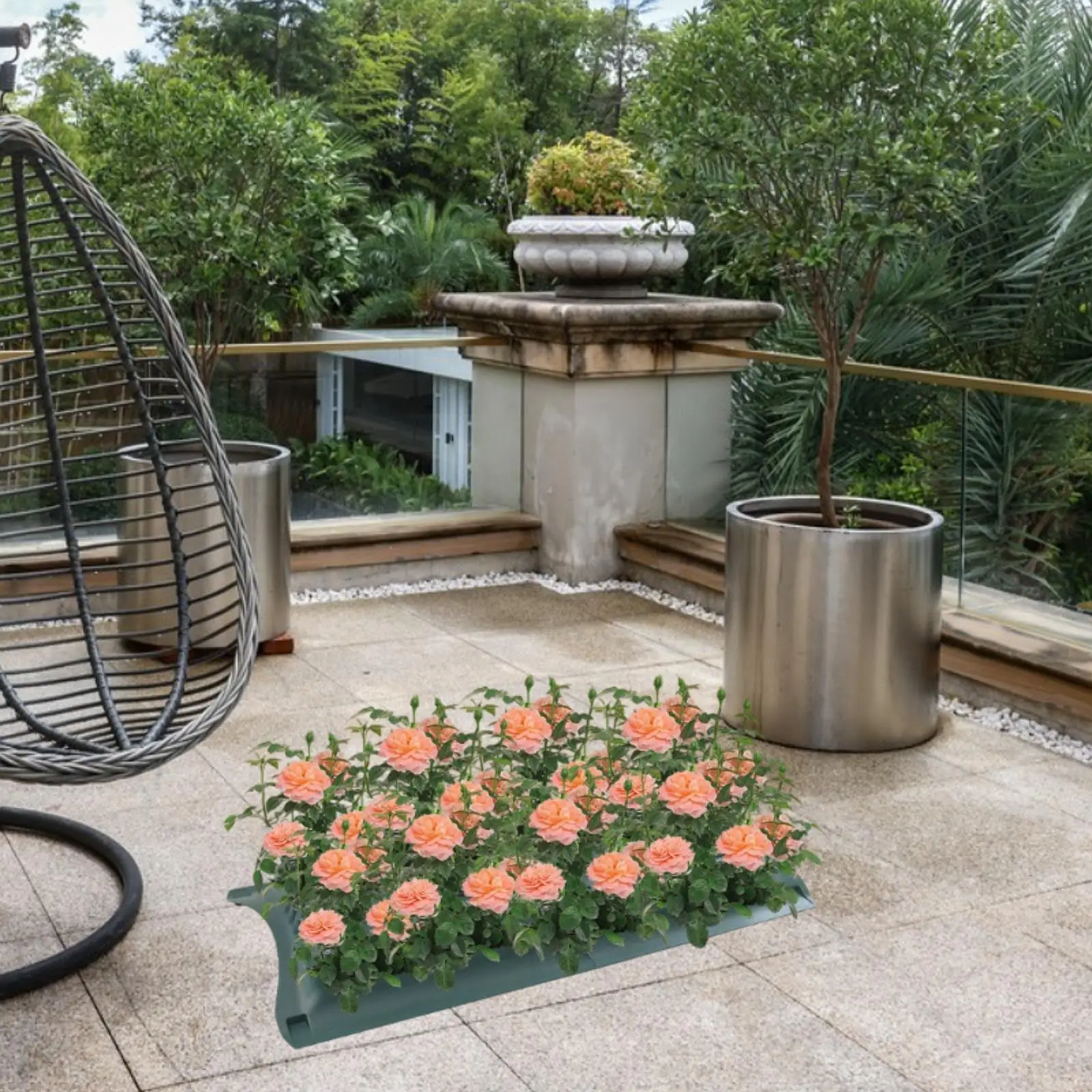 Floral Casket Saddle Memorial Floral Vase Flower Arrangement for Outdoor Events Graveyard Cemetery Funeral Arrangement Backyard