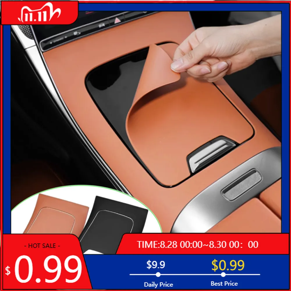 

Interior Stickers Car Center Console Silicone Panel Cover Trim Frame For Mercedes Benz C GLC CLE Class W206 X254 Interior Modifi