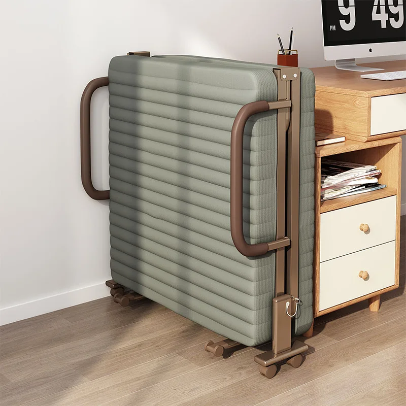 Lunch break folding bed single office recliner workstation nap artifact hospital companion bed home adult marching bed