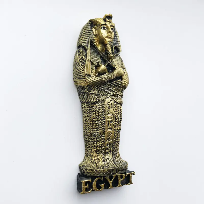 Egyptian magnetic refrigerator sticker creative travel commemorative crafts three-dimensional Egyptian pharaoh queen Cleopatra