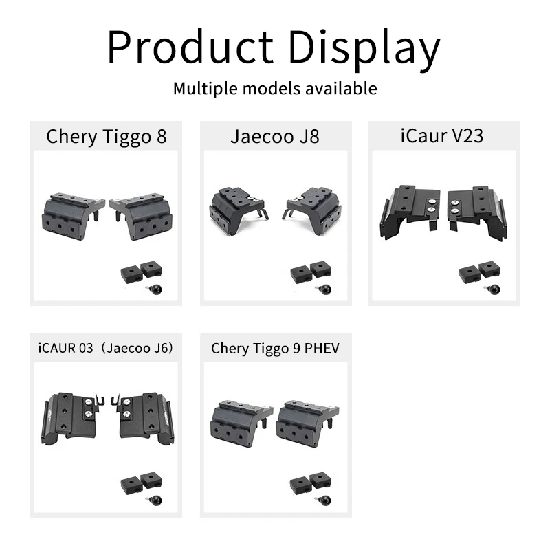 Aluminum Alloy Quick‑Release A‑Pillar Hood Spotlight Bracket For Chery iCAR 03 Jaecoo J6 2023‑2026 Offroad LED Work Light Mount