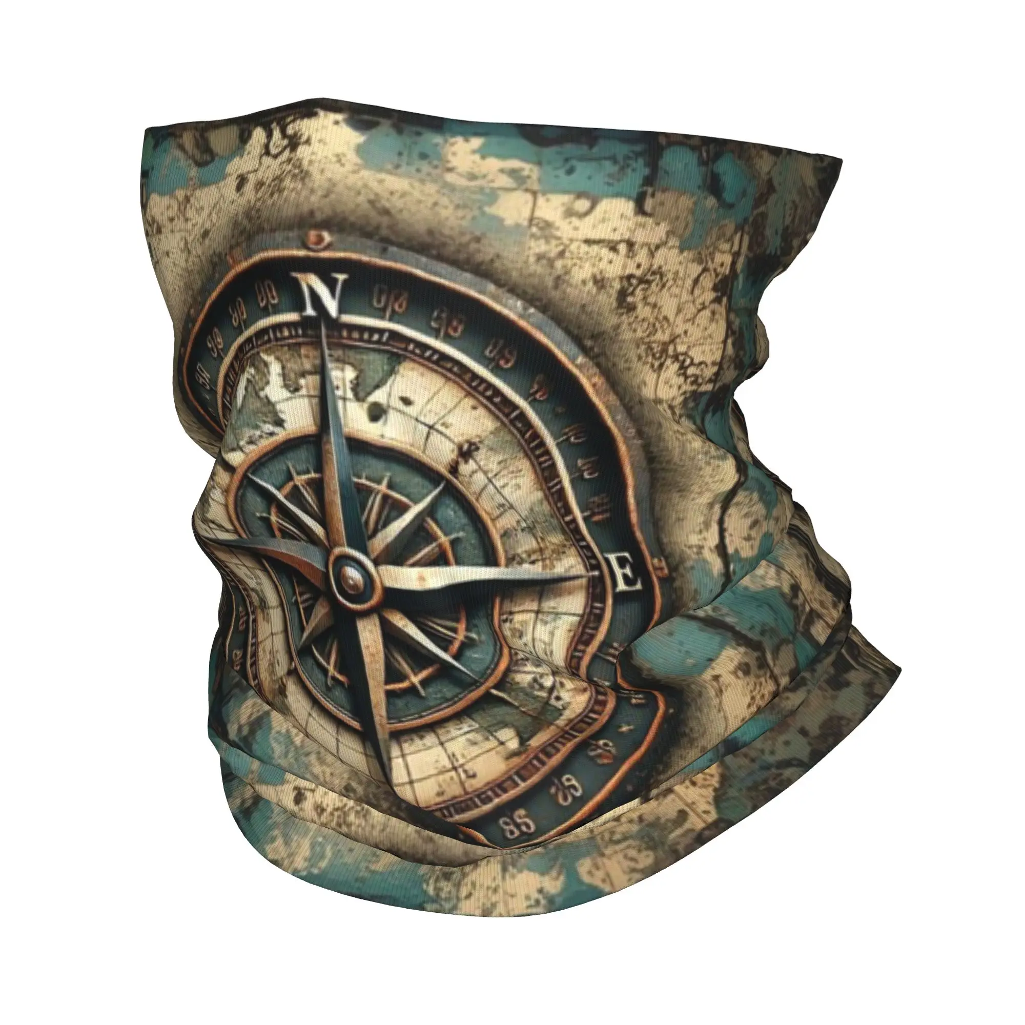 Compass pattern Bandana Neck Cover Printed Mask Scarf Multifunction Cycling Scarf Cycling For Men Women Adult