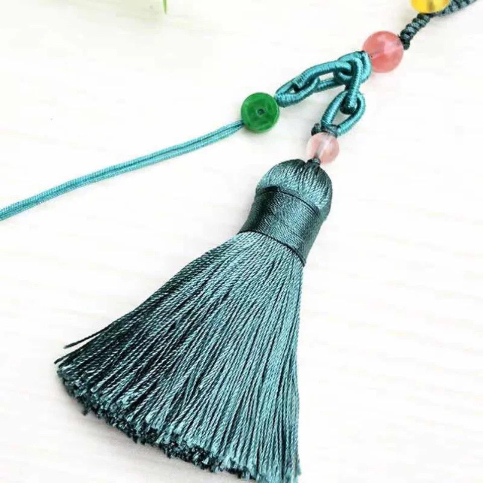 [buy Two and Pay Three]tassel Bag Hanging Rope Decoration Hanging Rope Handmade Woven Rope with Tassel Decoration Rope