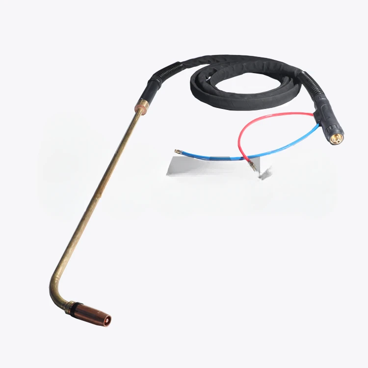 Water-Cooled Gas Shielded Welding Gun Straight Handle Automatic Welding Gun 500A Lengthened Robot Welding Gun