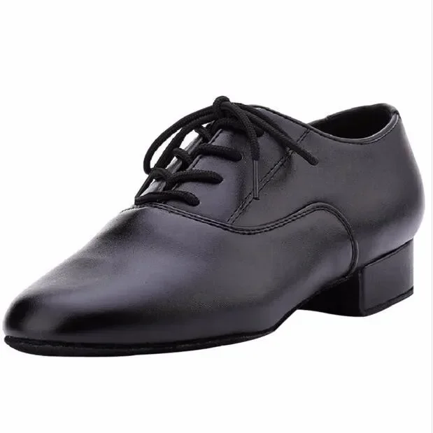 Discount New High Quality White Black PU Leather Men's Ballroom Dance Shoes/ Salsa Tango Dance Shoes/ Latin Dance Shoes Men