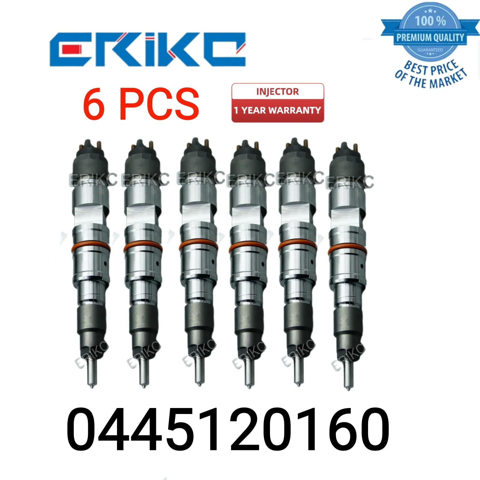 

6 PCS 0445120160 Car Engine Fuel Injector 0 445 120 160 Injector Diesel 0445 120 160 Injector 0445B29006 for Yuchai YC6MG