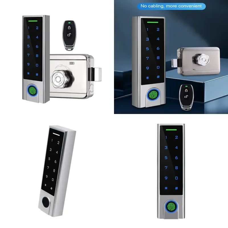IP65 Wireless Smart , Intelligent Gate Door , Fingerprint Password Card Access With Remote Controller