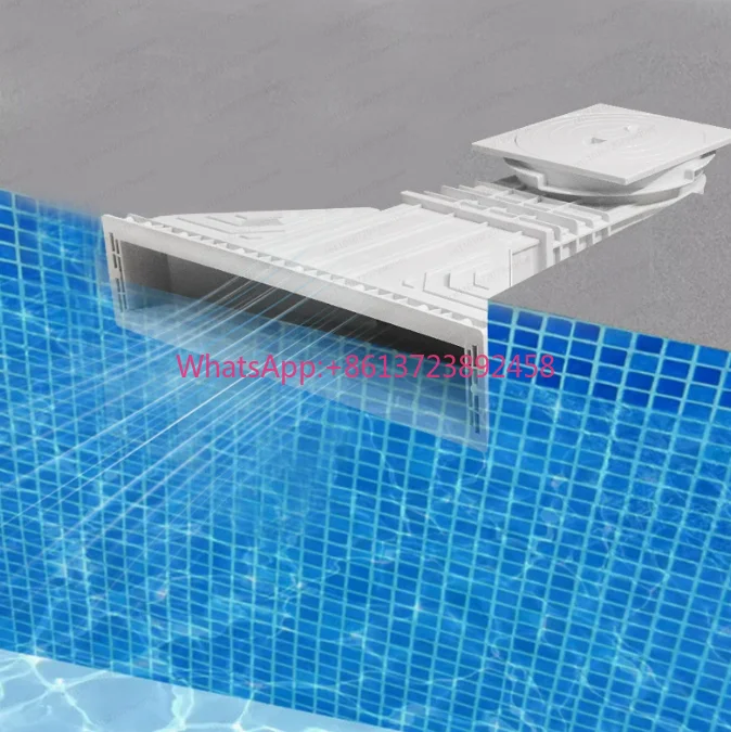 Surface swimming pool slag skimmer wide mouth leaf impurity collector swimming pool water treatment equipment