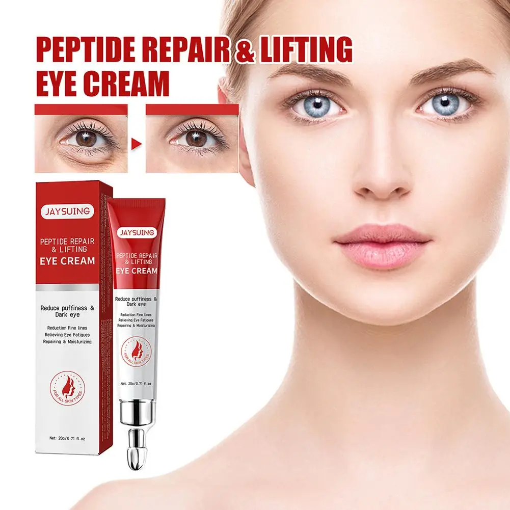 Sérum anti-cernes pour les yeux, crème hydratante pour les yeux, réparation des peptides, blanchiment des yeux, déformable, fermeté, beauté, O6d2